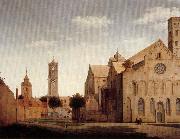 Pieter Jansz Saenredam St Mary's Square and St Mary's Church at Utrecht oil painting on canvas